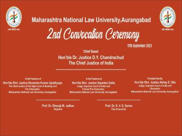 THE SECOND CONVOCATION CEREMONY OF MNLUA ON 17TH SEPTEMBER, 2023